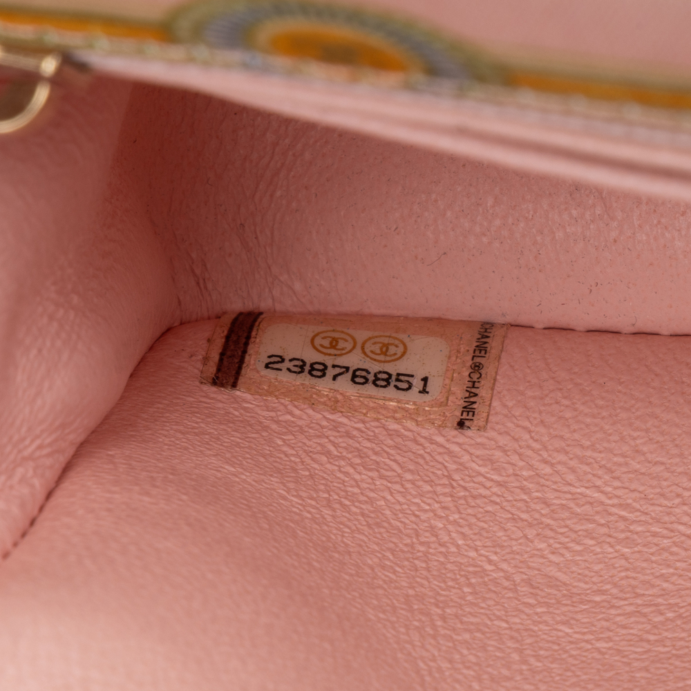Chanel Ltd. Ed. Paris Cuba Cigar Label Printed Rectangular Mini Classic Flap - Picture 11 of 11